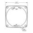 Grote 90743 Tail Light Lens Stop / Tail / Turn Light Lens - Two Stud, Yellow