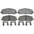 ACDelco 17D1286CH Disc Brake Pad Set PAD SET FRT DI