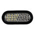 sl66ac by BUYERS PRODUCTS - Amber/Clear 6in. Oval Recessed LED Strobe Light with Quad Flash