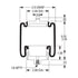 Firestone W023587070 Suspension Air Spring Kit Air Spring Sleeve Style