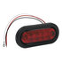 5626510 by BUYERS PRODUCTS - 6 Inch Red Oval Stop/Turn/Tail Light with 10 LEDs Kit (PL-3 Connection, Includes Grommet and Plug)