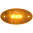 Peterson Lighting 1200A Clearance Light LED Side Marker, Oval, ECE, w/ Reflex, 3.94"X1.97", Multi-volt, amber, bulk pack