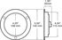 1218KC-9 by PETERSON LIGHTING - 1217C-9/1218C-9 LumenX® 4" Round LED Back-Up Light, AMP - Clear, Flange Mount Kit