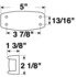 123A by PETERSON LIGHTING - 123 Cast-Aluminum Clearance and Side Marker Light - Amber