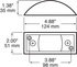 124A by PETERSON LIGHTING - 124 Rectangular Clearance and Side Marker Light - Amber