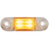 1268A-MTC by PETERSON LIGHTING - LED Mid-Turn Light Oval, Ece, 2.5M Leads 2.75"X.75" Multi-volt, amber, clear lens, bulk pack
