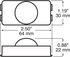 153CTP-BT3 by PETERSON LIGHTING - 153CTP Great White&reg; LED Vehicle System Monitoring Light - White with .180 Bullets