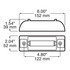 187A-MV by PETERSON LIGHTING - 187 Series Piranha&reg; LED Clearance and Side Marker Light with Reflex (2-Wire) - Amber, Multi-Volt