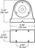 309AA by PETERSON LIGHTING - 308/309 Agricultural Stop, Tail, Turn and Warning Lights - Single Housing, Amber-Amber