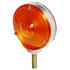 337-2 by PETERSON LIGHTING - Incandescent Turn Signal, Amber/Red, Round, Double-Face, w/ Parking Light, 4.25", red + amber, poly bag