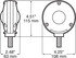 337-2 by PETERSON LIGHTING - 337-2 Chrome Die-Cast, Double-Face Combination Park and Turn Signal - Amber/Red