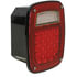 Peterson Lighting 845 Brake / Tail / Turn Signal Light LED Rear Combination Light Rectangular, 5/ 6 Function w/o License