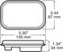 850A-R-SW by PETERSON LIGHTING - 850A-R Series Piranha&reg; LED Combination Stop, Rear Turn and Tail Light - Amber/Red