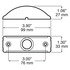 B176-10 by PETERSON LIGHTING - 176-10 Surface Mount Bracket and Brush Guard - For Flat Surfaces