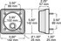 417-1 by PETERSON LIGHTING - 417 Surface Mount Brackets - Single Housing Bracket