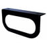 421-09 by PETERSON LIGHTING - 6.5" x 2.25" Steel Oval Bracket for Grommet Lights, Powdercoated Black