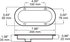 423QA-P by PETERSON LIGHTING - 420Q/423Q Series Piranha&reg; LED Sequential Amber Signal Light - Amber with Flange