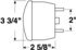 428 by PETERSON LIGHTING - 428 Universal Stud-Mount Stop, Turn, and Tail Light - with License Light