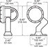 516S by PETERSON LIGHTING - 516 Heavy-Duty Swiveling Trapezoidal Work Light - Swivel housing