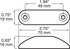 M168CA-BT2 by PETERSON LIGHTING - 168CA/CR LED Clear Mini Clearance/Side Marker Light - Amber with Clear Lens