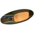 M179A by PETERSON LIGHTING - LED Auxiliary, Oval, w/ Chrome Bezel, 6.45"X2.16", amber, bulk pack