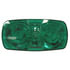M138G by PETERSON LIGHTING - Incandescent Accessory Light, Rectangular, Double Bulls-Eye, 4"X2", green, bulk pack