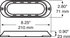 B820-10 by PETERSON LIGHTING - 820-09/820-10 Oval Surface-Mount Bracket - Oval Surface-Mount Bracket, Chrome