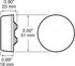 M146ABS by PETERSON LIGHTING - 146 2" Clearance and Side Marker Light - Amber with ABS mark