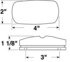 V138A by PETERSON LIGHTING - Clearance Side Marker Light - Amber, Double Bulls-Eye