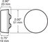 V164KA by PETERSON LIGHTING - 2" Round 3-LED Clearance/Marker Light Kit, Amber Lens, with Grommet, Viz Pack