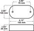 V180R by PETERSON LIGHTING - 180 Series Piranha&reg; LED Oval LED Clearance/Side Marker Light with Reflex - Red, LED Clearance/Marker with Reflex