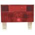 V25913 by PETERSON LIGHTING - Incandescent Stop/Turn/Tail, Rectangular, Rv w/ Reflex w/ License Light & Bracket 8.5625"X4.625", red + white, Viz Pack