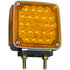 V327R by PETERSON LIGHTING - LED Park/ Turn Signal, w/ Side Marker, Rectangular, Amber/Red, Curbside, 4.72"X4.59", amber + red, Viz Pack