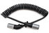 47115 by TRAMEC SLOAN - Sonogrip Cable - 15ft, Coiled, Black Jacket, 12 Leads, Straight/Angled Zinc Plugs, 1/12-6/14 GA Wire
