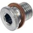 65407 by DORMAN - Trapped Washer Oil Drain Plug M14x1.50