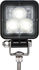 TLL52FB by OPTRONICS - Square LED work light, flood beam, black housing, 12-24V (Representative Image)