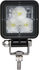 TLL52FB by OPTRONICS - Square LED work light, flood beam, black housing, 12-24V (Representative Image)