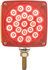 STL53ARDB by OPTRONICS - Square dual face red/yellow pedestal mount light