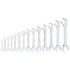 99400 by PLATINUM - 14 Pc. SAE Full Polished Angle Wrench Set (15° & 60°)