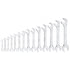 99420 by PLATINUM - 14 Pc. Metric Full Polished Angle Wrench Set (15° & 60°)