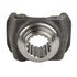 6-4-4601-1R by WORLD AMERICAN - 1710 1/2 Round Series Differential End Yoke - 2.344" Diameter, 16" Spline, Standard