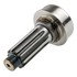 6-53-201R by WORLD AMERICAN - Drive Shaft Midship Stub Shaft - 1.958" Spline Dia., 10" Spline, 4" Tube Size