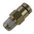 84005 by WORLD AMERICAN - Air Brake Air Line Connector Fitting - Brass, 5/32"1/16" NPTF Thread, Push to Connect