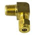 85001 by WORLD AMERICAN - Air Brake Air Line Elbow - Brass, 5/32" Tube, 1/8" NPTF Thread, 90 degree, Male