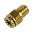 WA01-5806 by WORLD AMERICAN - Air Brake Air Line Connector Fitting - Brass, 3/8" Tube Dia., 1/4" Pipe Thread, Male