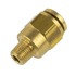 WA01-5805 by WORLD AMERICAN - Air Brake Air Line Connector Fitting - Brass, 3/8" Tube Dia., 1/8" Pipe Thread, Male