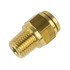 WA01-5806 by WORLD AMERICAN - Air Brake Air Line Connector Fitting - Brass, 3/8" Tube Dia., 1/4" Pipe Thread, Male