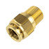 WA01-5810 by WORLD AMERICAN - Air Brake Air Line Connector Fitting - Brass, 1/2" Tube Dia., 3/8" Pipe Thread, Male