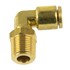 WA01-5820 by WORLD AMERICAN - Air Brake Air Line Elbow - Brass, 3/8" Tube Dia.-3/8" Pipe Thread, Male, Push-In