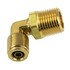 WA01-5821 by WORLD AMERICAN - Air Brake Air Line Elbow - Brass, 3/8" Tube Dia.-1/2" Pipe Thread, Male, Push-In